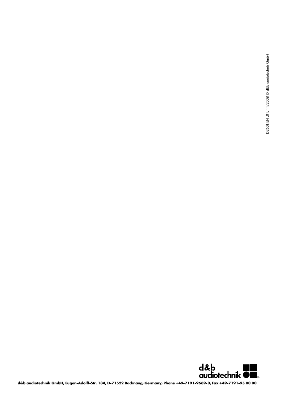 d&b T-SUB User Manual | Page 8 / 8
