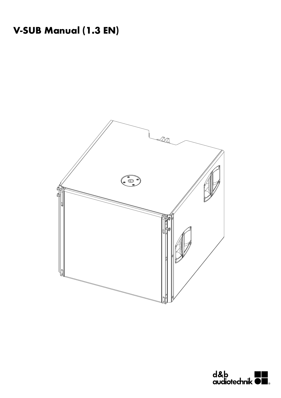 d&b V-SUB User Manual | 9 pages