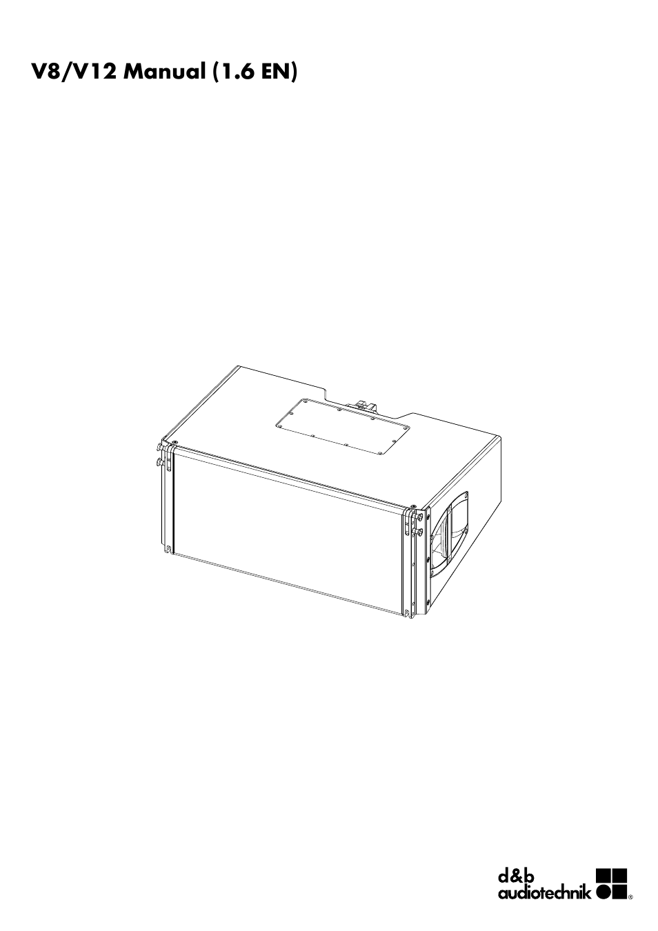 d&b V8 User Manual | 11 pages