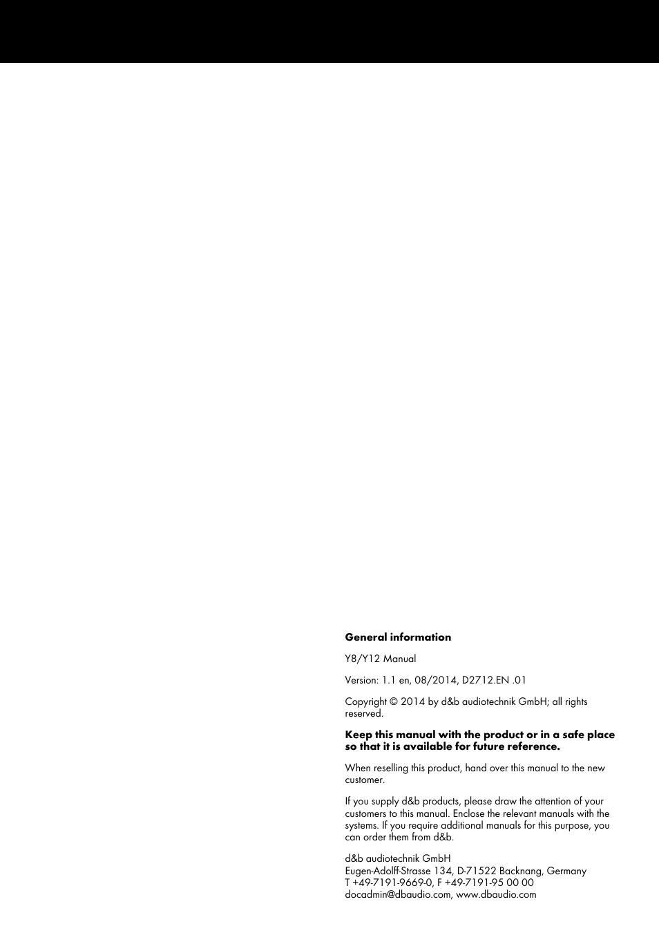 d&b Y8 User Manual | Page 2 / 12