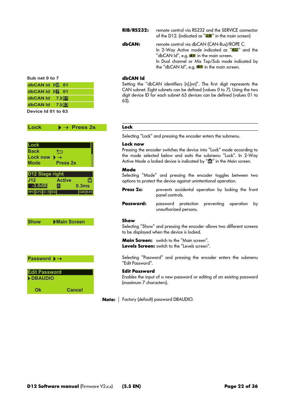 d&b D12 Software User Manual | Page 22 / 36