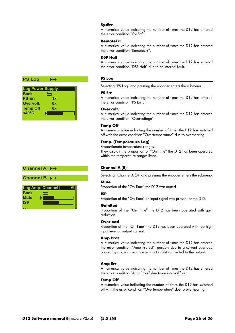 d&b D12 Software User Manual | Page 26 / 36