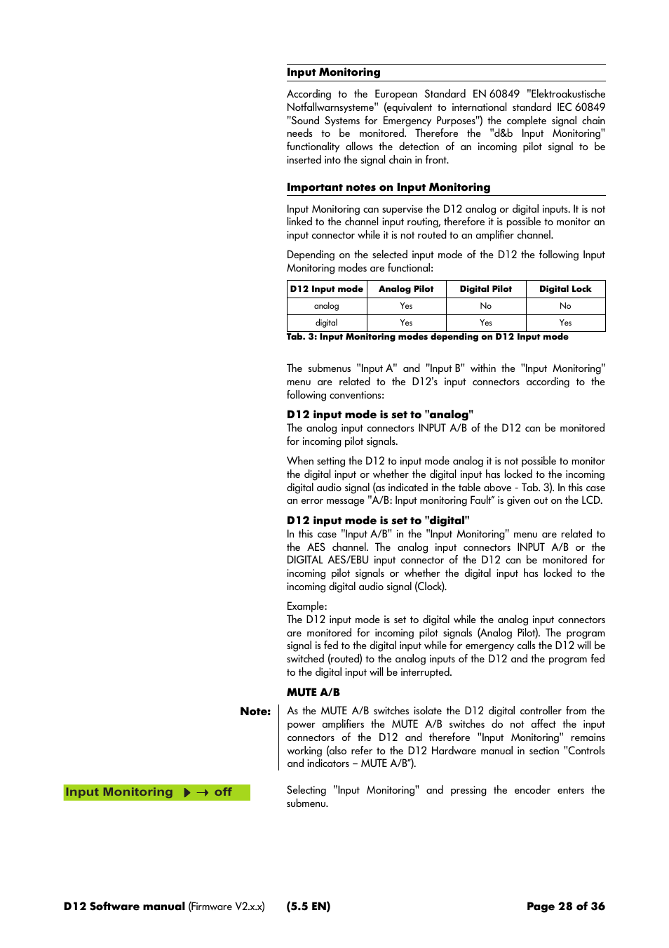 d&b D12 Software User Manual | Page 28 / 36