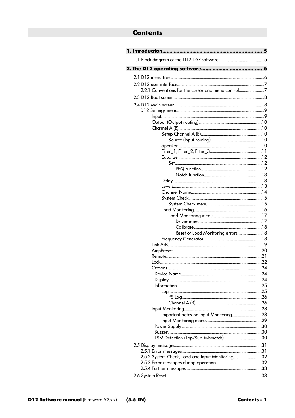 d&b D12 Software User Manual | Page 3 / 36