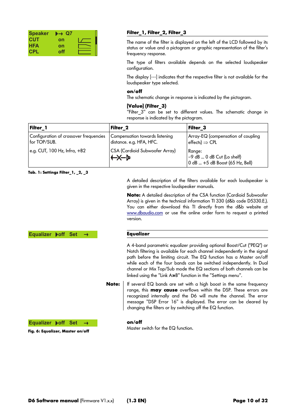 d&b D6 Software User Manual | Page 10 / 32