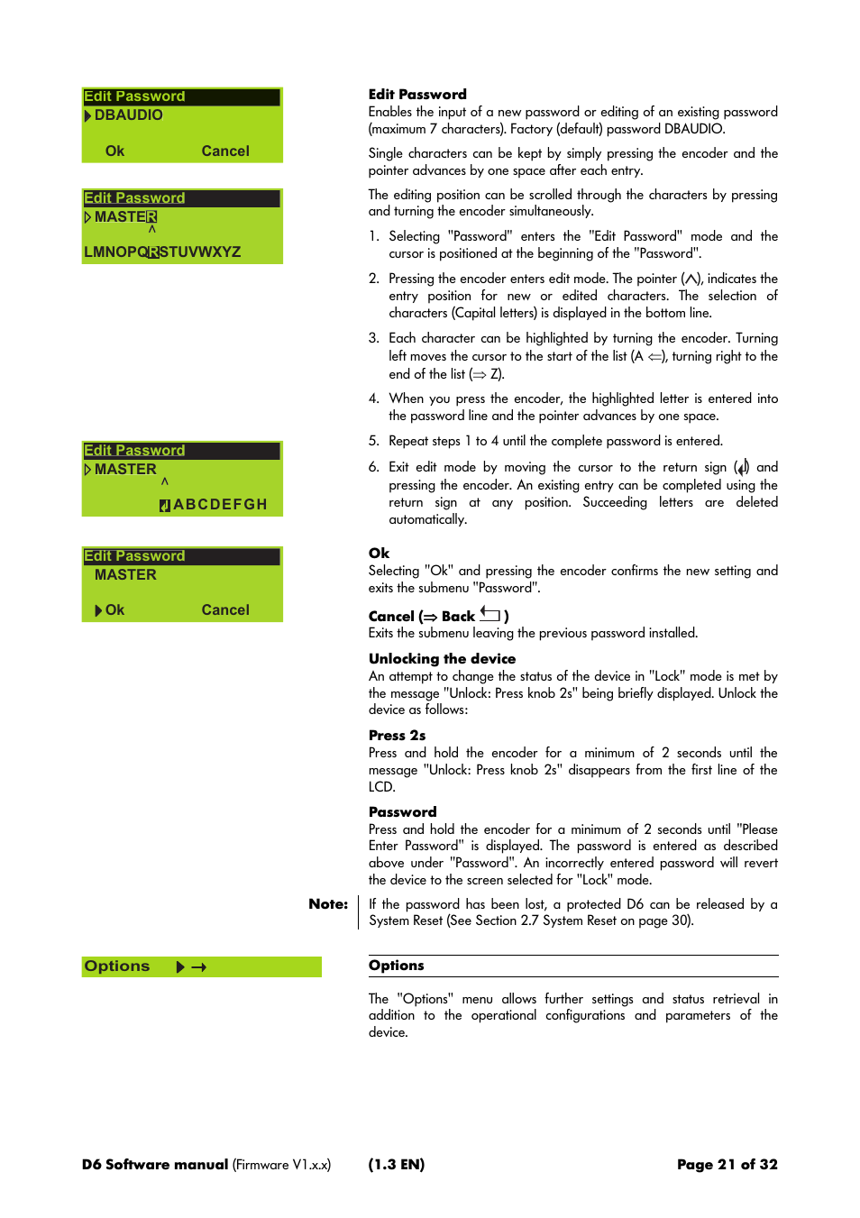 d&b D6 Software User Manual | Page 21 / 32