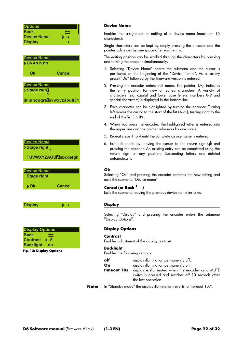 d&b D6 Software User Manual | Page 22 / 32
