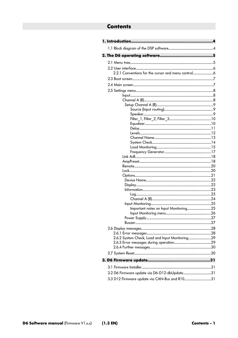 d&b D6 Software User Manual | Page 3 / 32