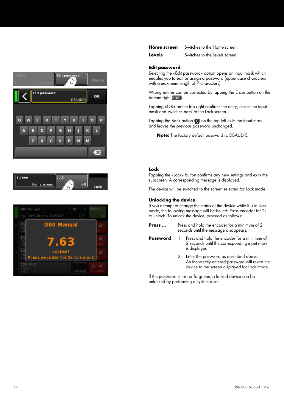 d&b D80 User Manual | Page 44 / 84