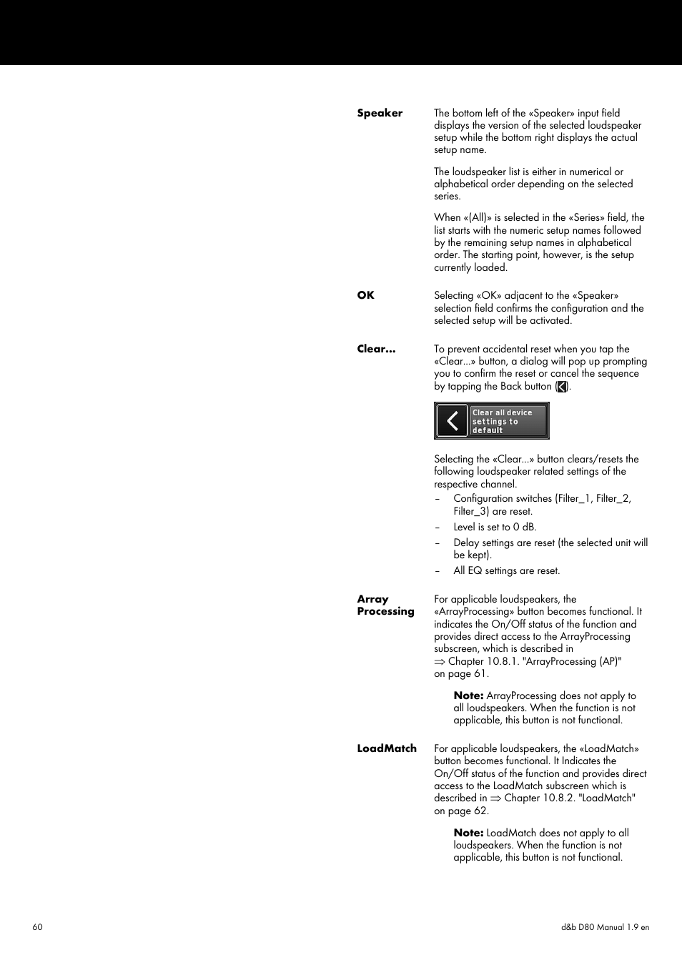 d&b D80 User Manual | Page 60 / 84