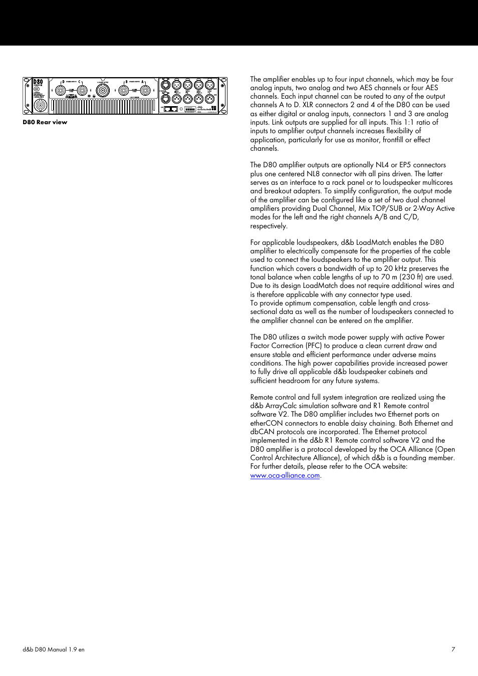 d&b D80 User Manual | Page 7 / 84