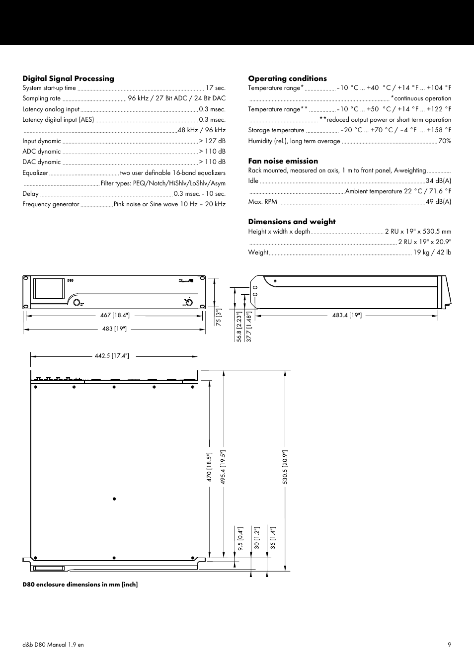 d&b D80 User Manual | Page 9 / 84
