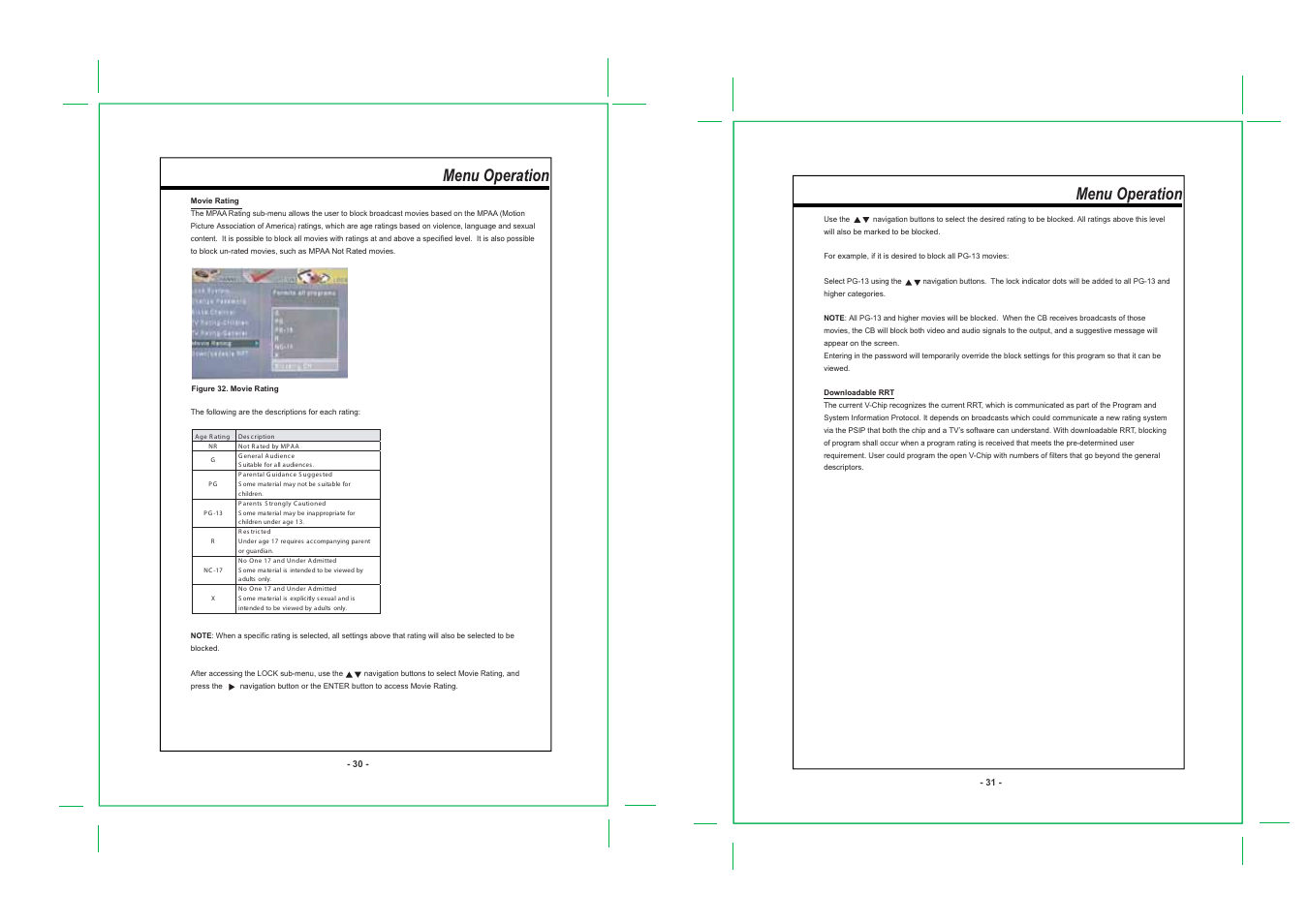 Menu operation | COBY electronic DTV-102 User Manual | Page 17 / 18