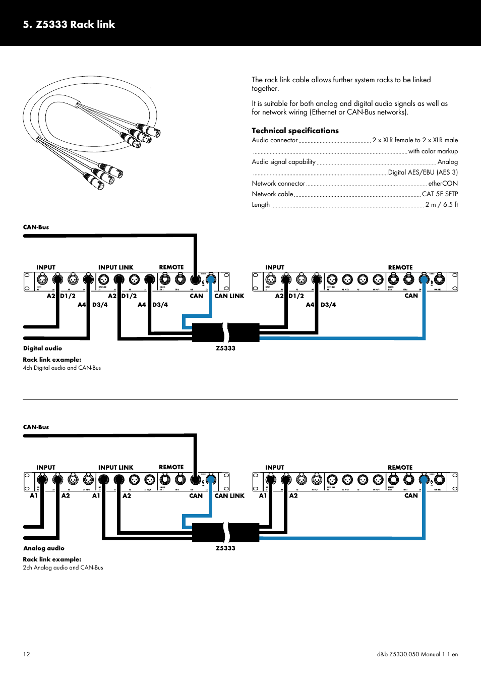 Z5333 rack link | d&b D80 Touring rack NEMA L21-30 User Manual | Page 12 / 15