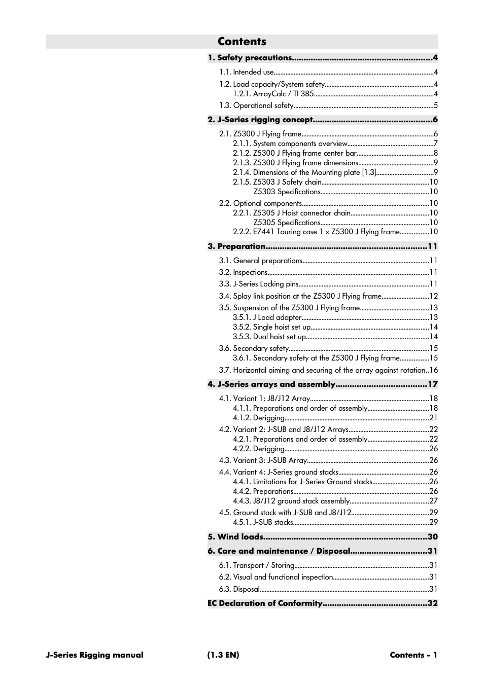 d&b J-Series User Manual | Page 3 / 34