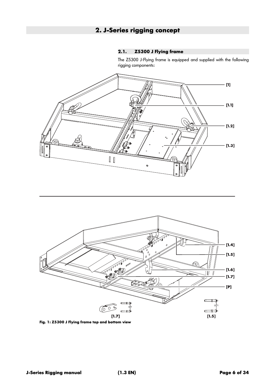 J-series rigging concept, Z5300 j flying frame | d&b J-Series User Manual | Page 6 / 34