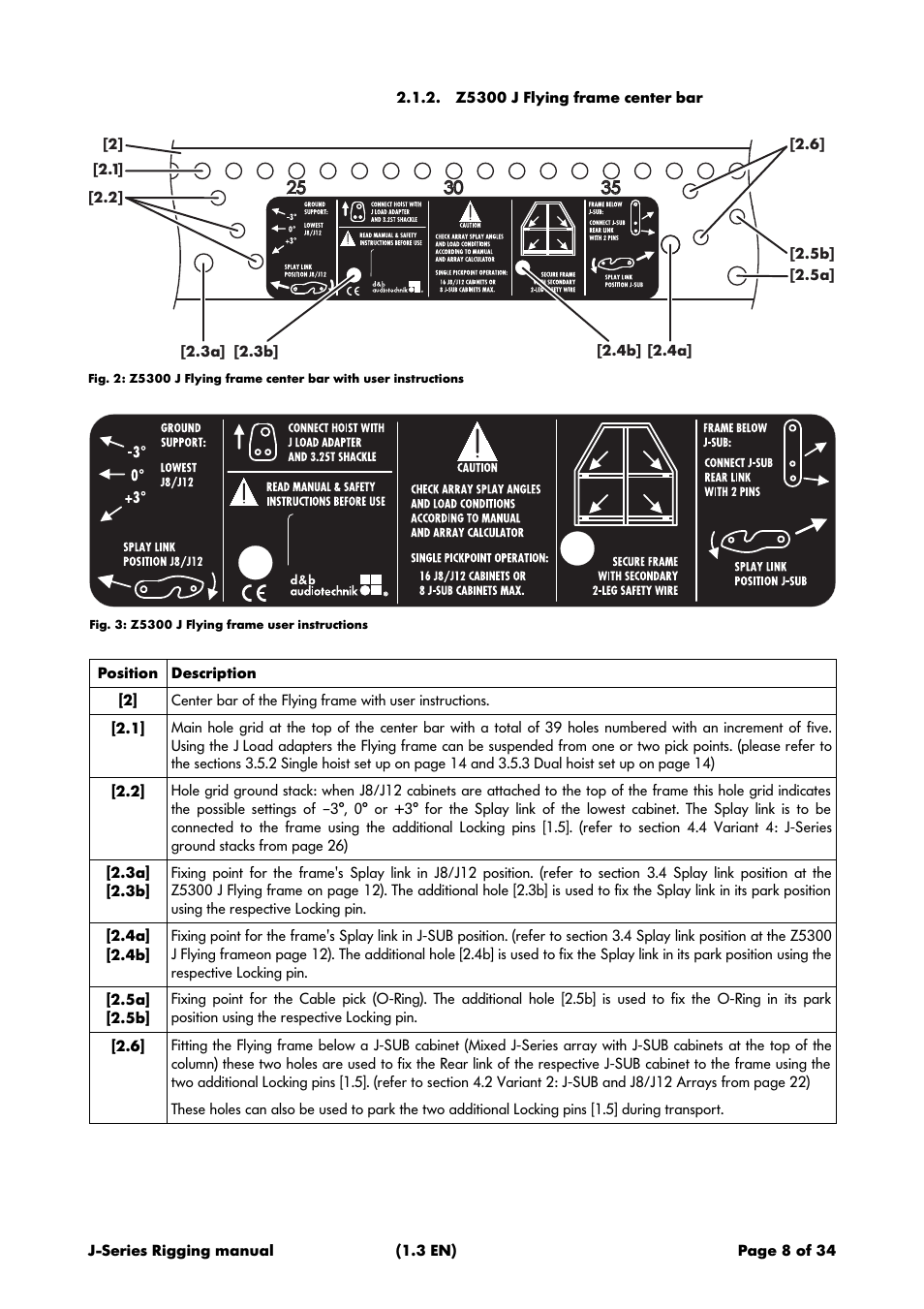 Z5300 j flying frame center bar | d&b J-Series User Manual | Page 8 / 34