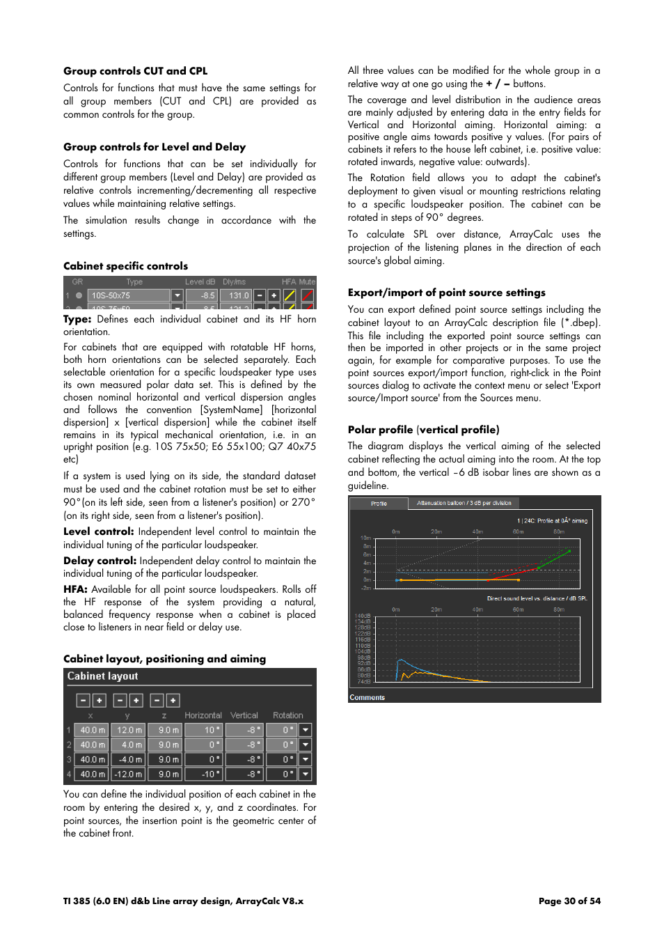 d&b TI 385 d&b Line array design User Manual | Page 30 / 54