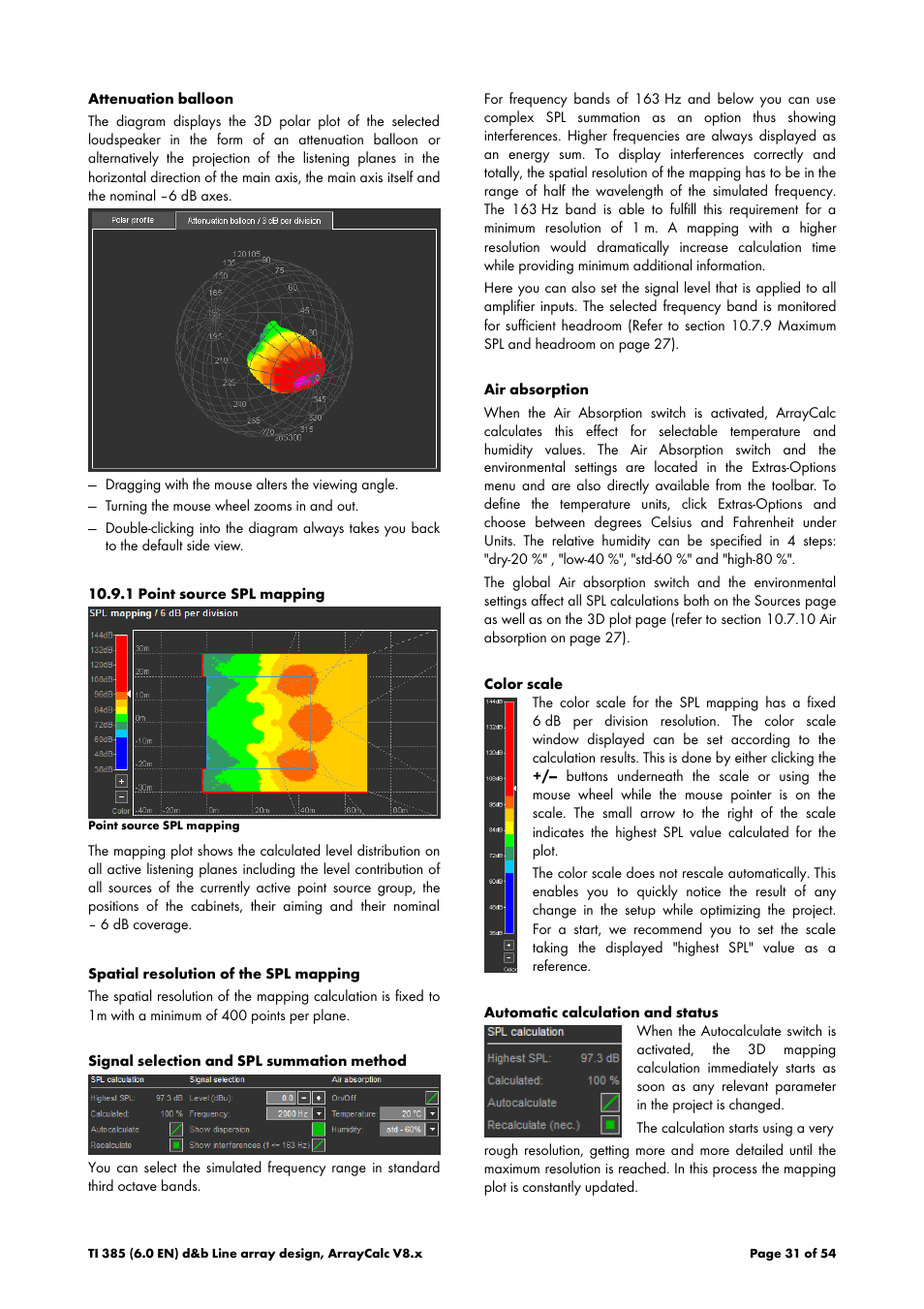1 point source spl mapping | d&b TI 385 d&b Line array design User Manual | Page 31 / 54