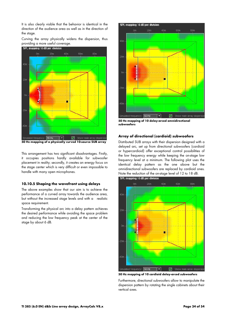 5 shaping the wavefront using delays | d&b TI 385 d&b Line array design User Manual | Page 34 / 54