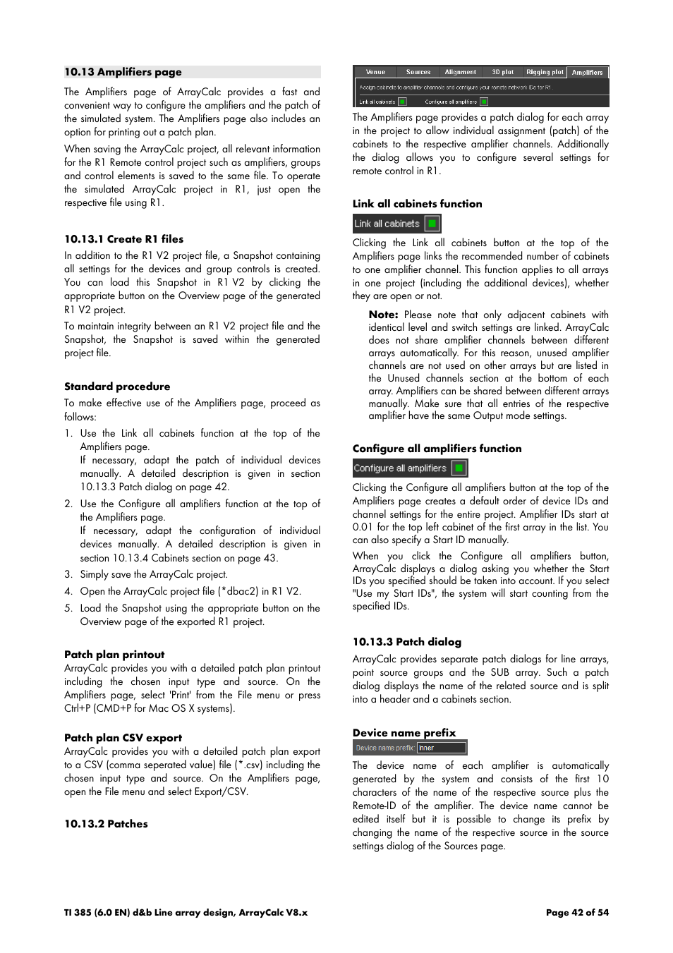 1 create r1 files, 2 patches, 3 patch dialog | d&b TI 385 d&b Line array design User Manual | Page 42 / 54