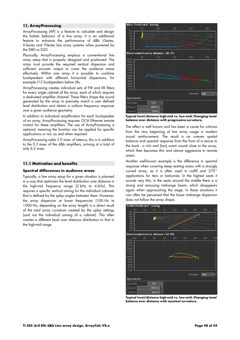 Arrayprocessing, 1 motivation and benefits | d&b TI 385 d&b Line array design User Manual | Page 48 / 54