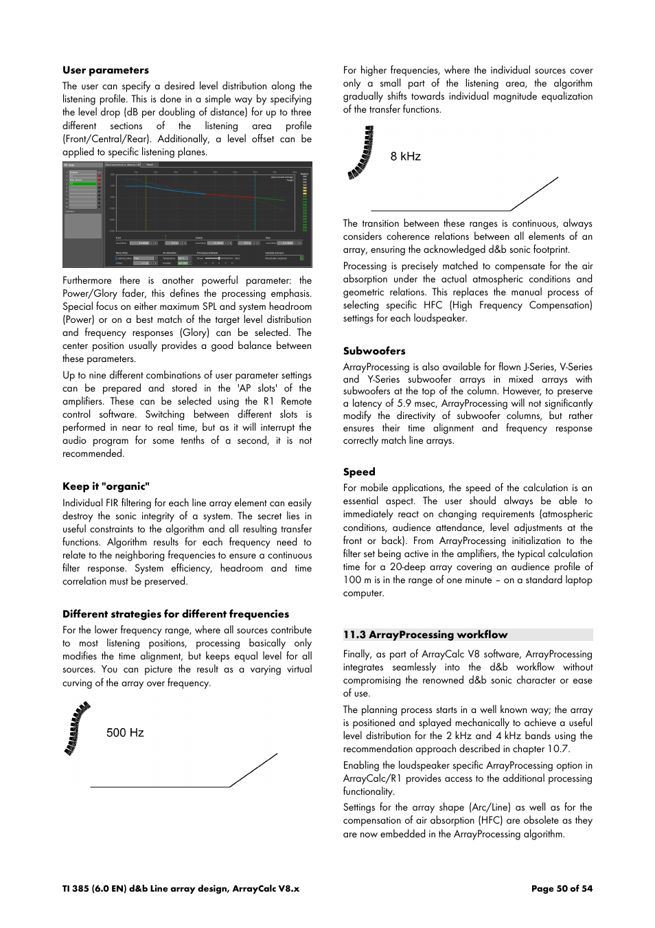 3 arrayprocessing workflow | d&b TI 385 d&b Line array design User Manual | Page 50 / 54