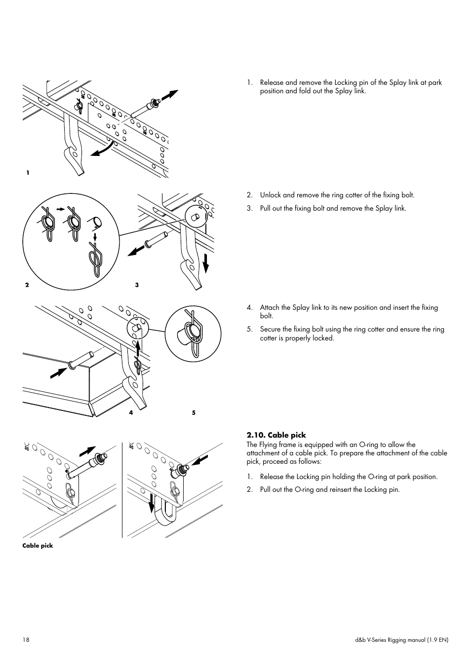 Cable pick | d&b V-Series User Manual | Page 18 / 46