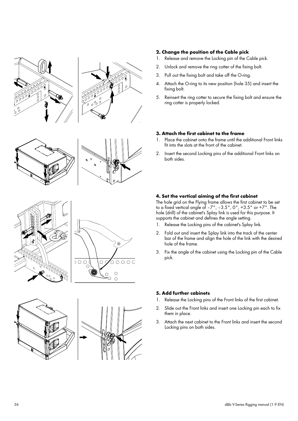 d&b V-Series User Manual | Page 36 / 46