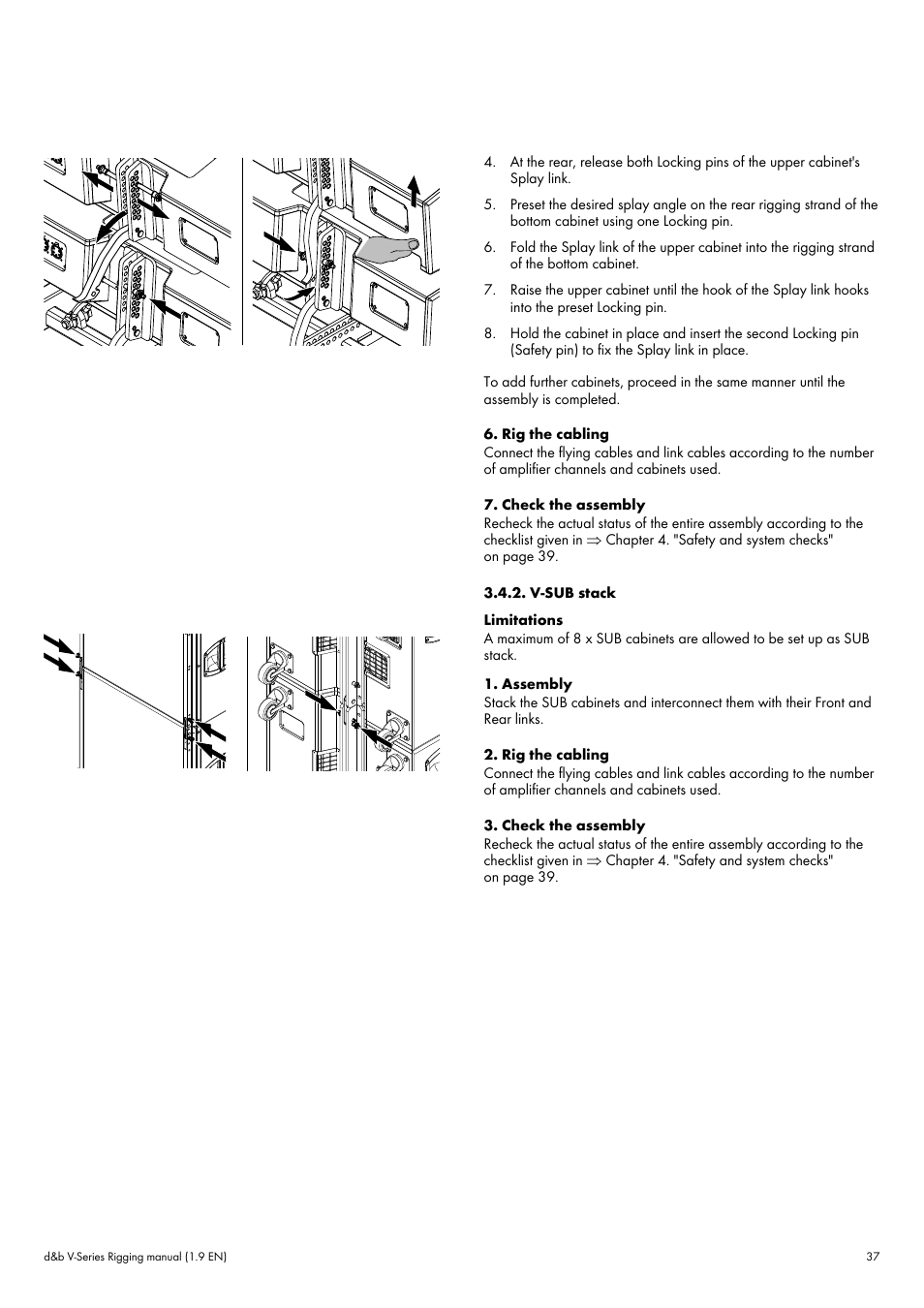 V-sub stack | d&b V-Series User Manual | Page 37 / 46