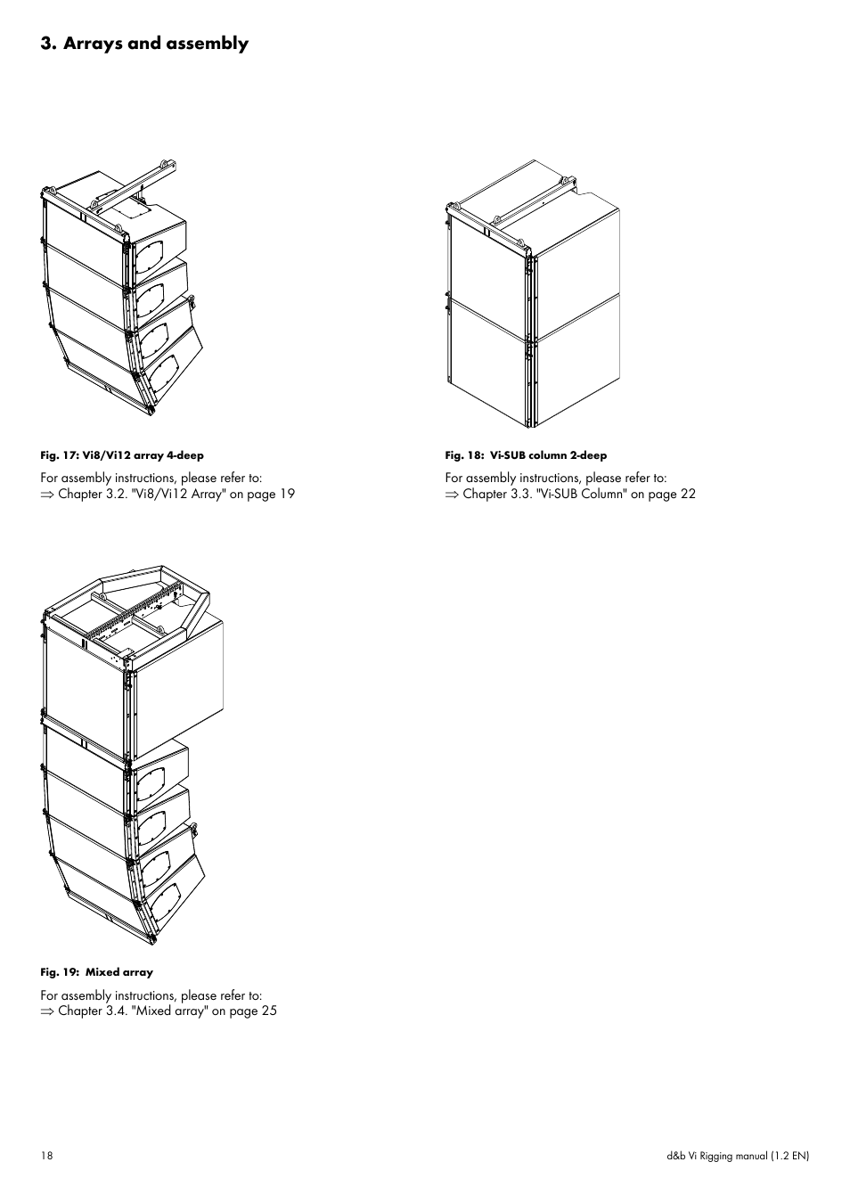 Arrays and assembly | d&b Vi User Manual | Page 18 / 37