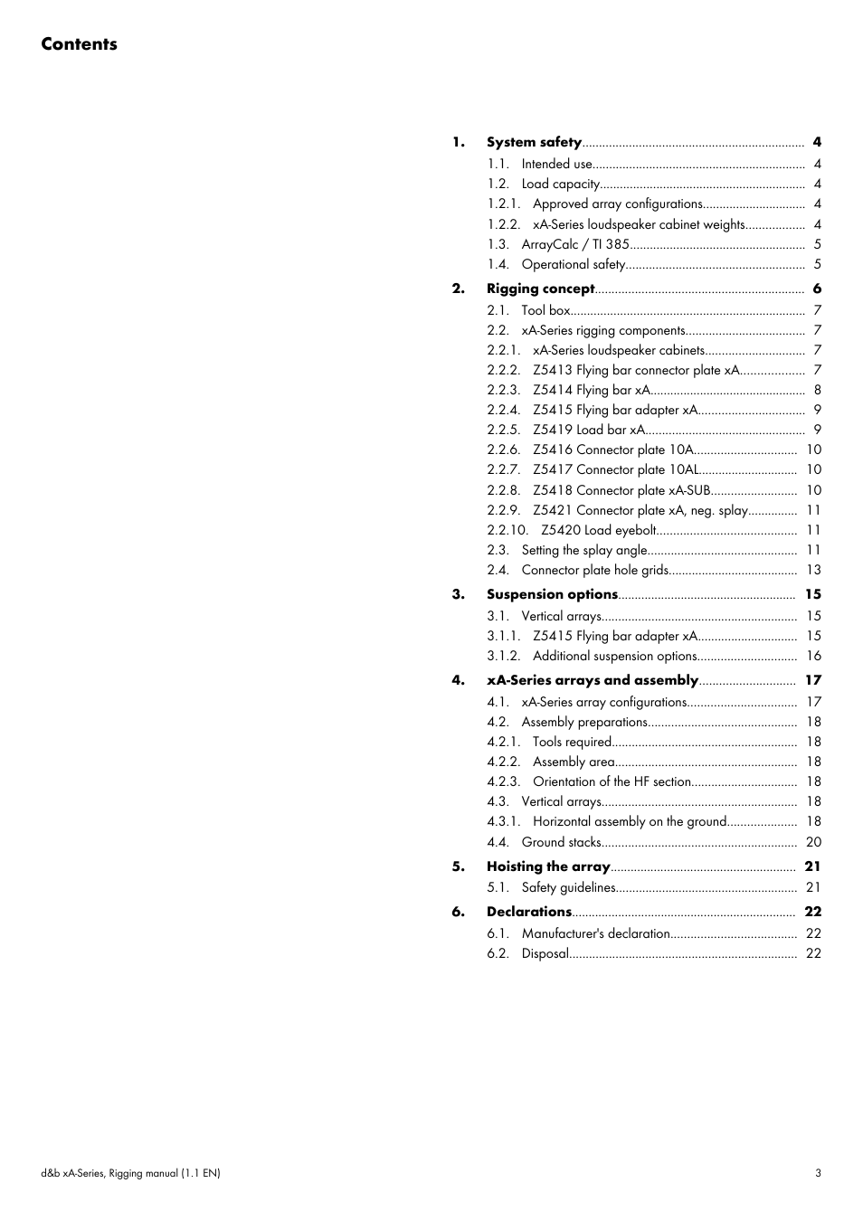 d&b xA-Series User Manual | Page 3 / 23