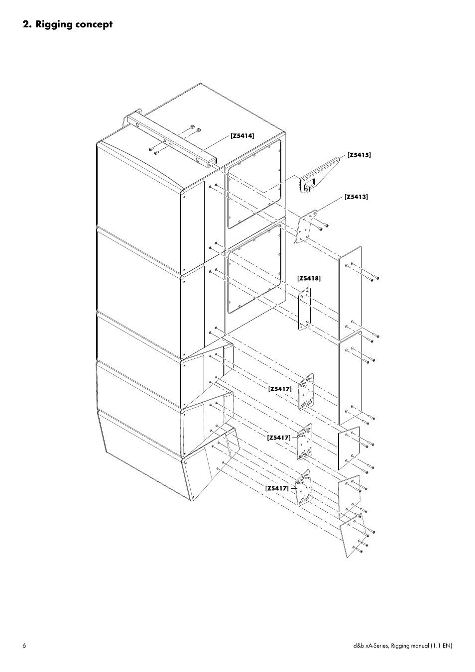 Rigging concept | d&b xA-Series User Manual | Page 6 / 23