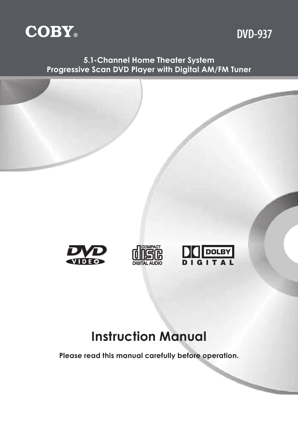 COBY electronic DVD-937 User Manual | 26 pages