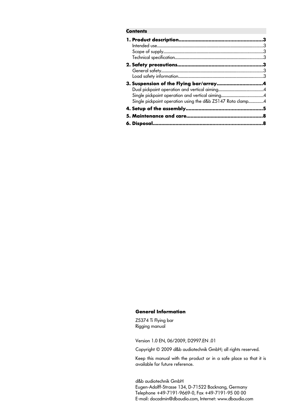 d&b Z5374 Ti Flyingadapter User Manual | Page 2 / 10