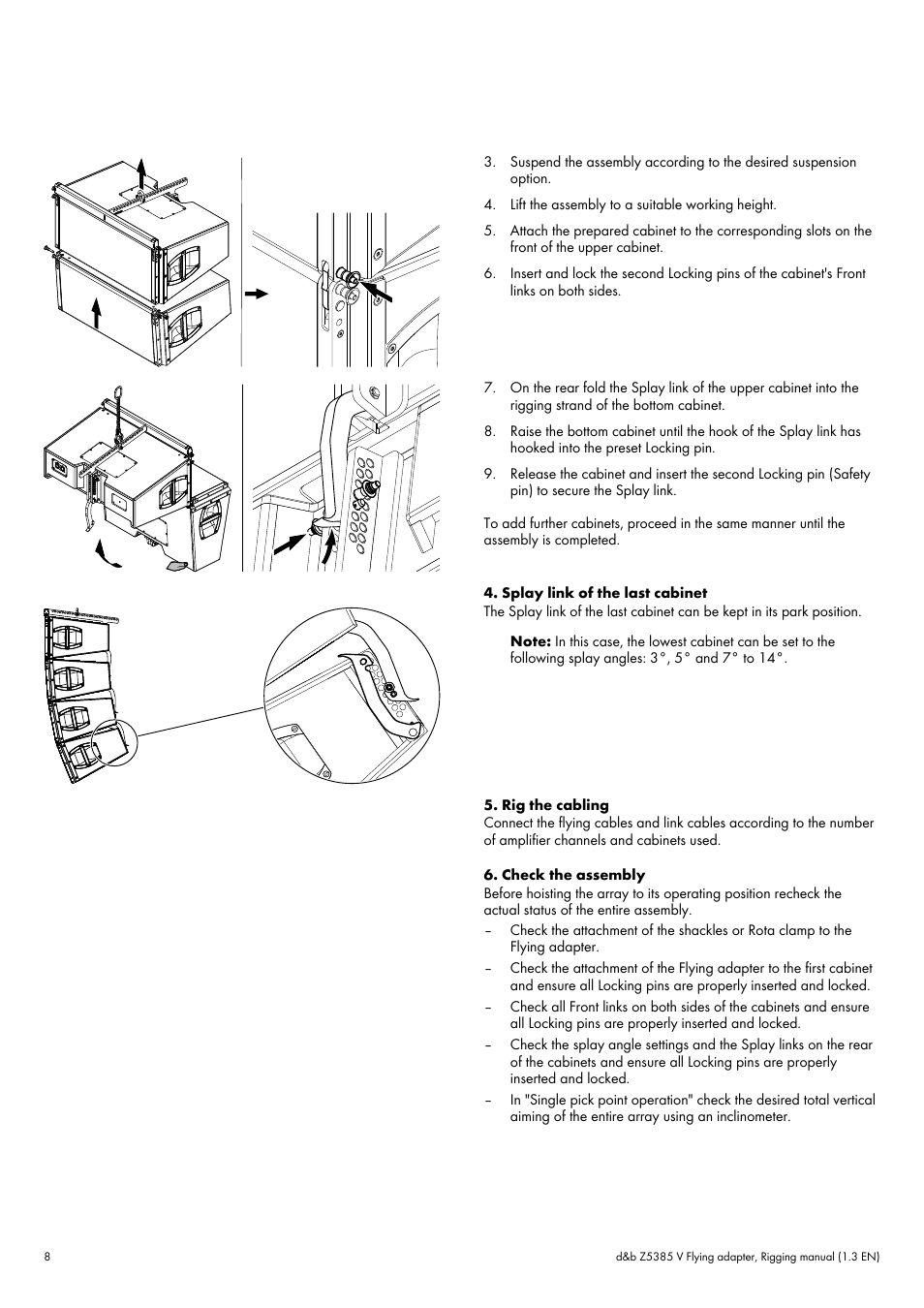 d&b Z5385 V Flying adapter User Manual | Page 8 / 11