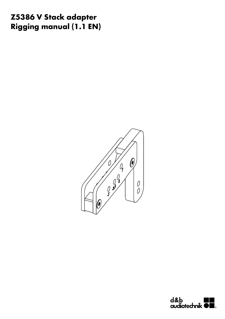 d&b Z5386 V Stack adapter User Manual | 7 pages