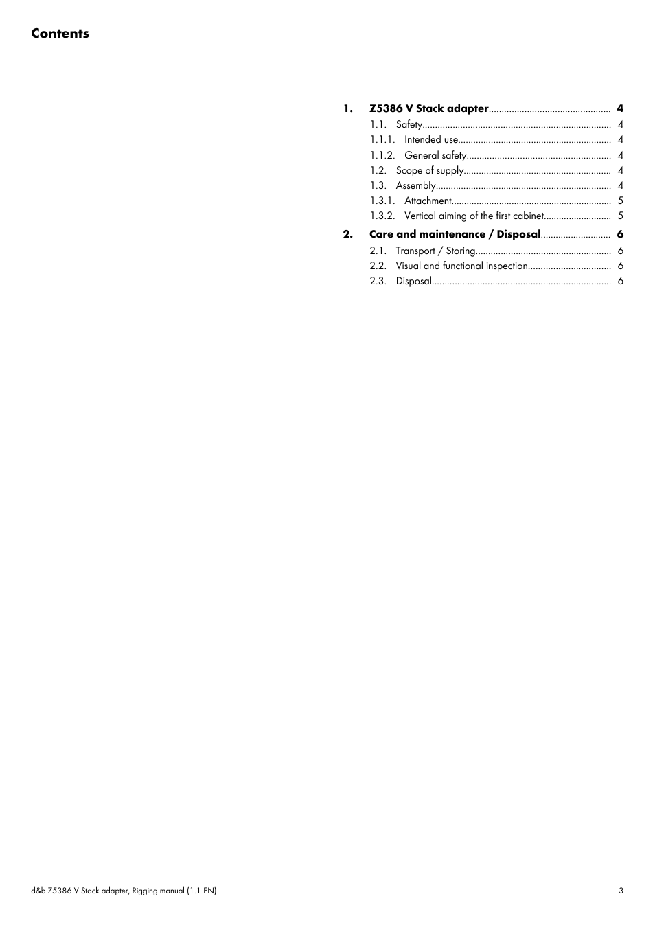 d&b Z5386 V Stack adapter User Manual | Page 3 / 7