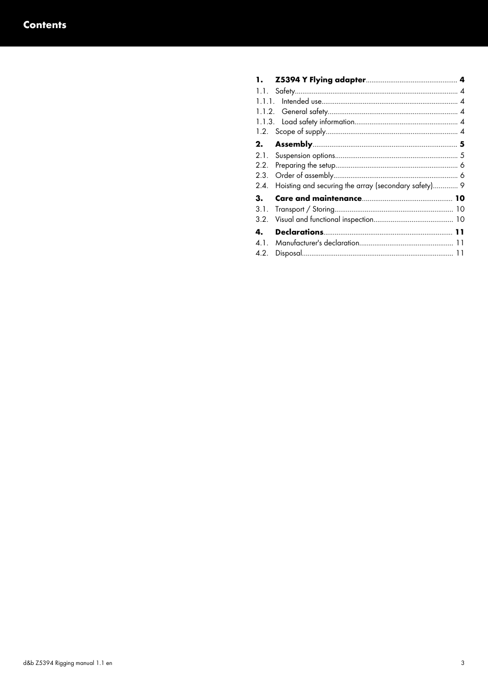 d&b Z5394 Y Flying adapter User Manual | Page 3 / 13