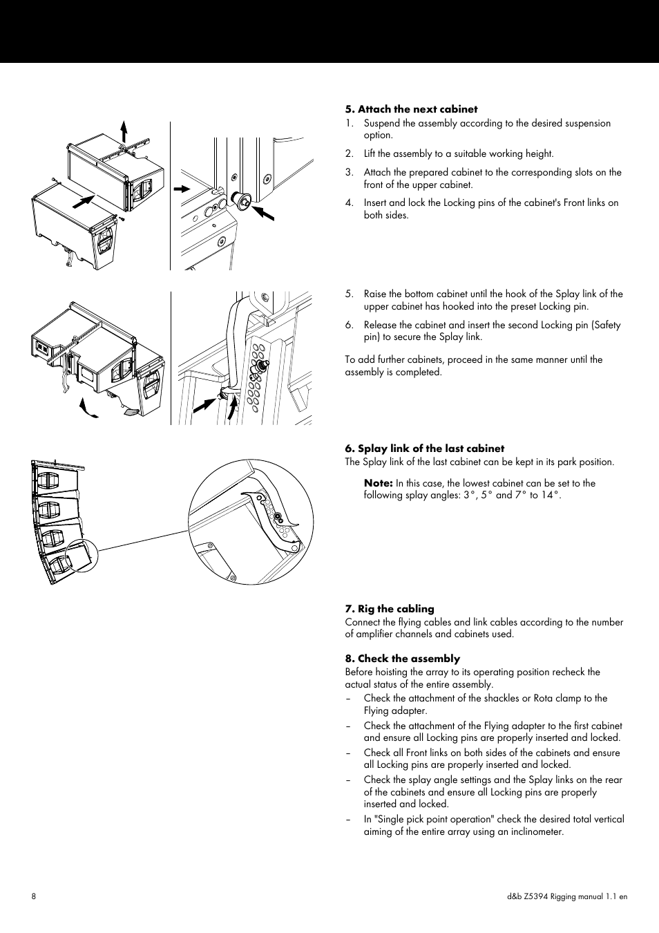 d&b Z5394 Y Flying adapter User Manual | Page 8 / 13