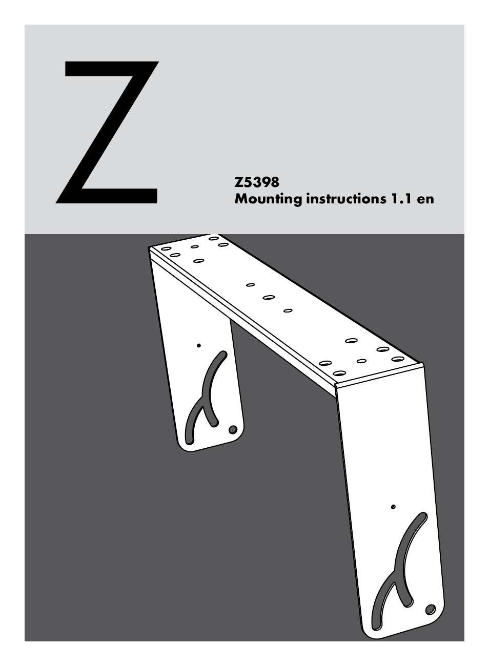 d&b Z5398 YP Horizontal bracket User Manual | 12 pages