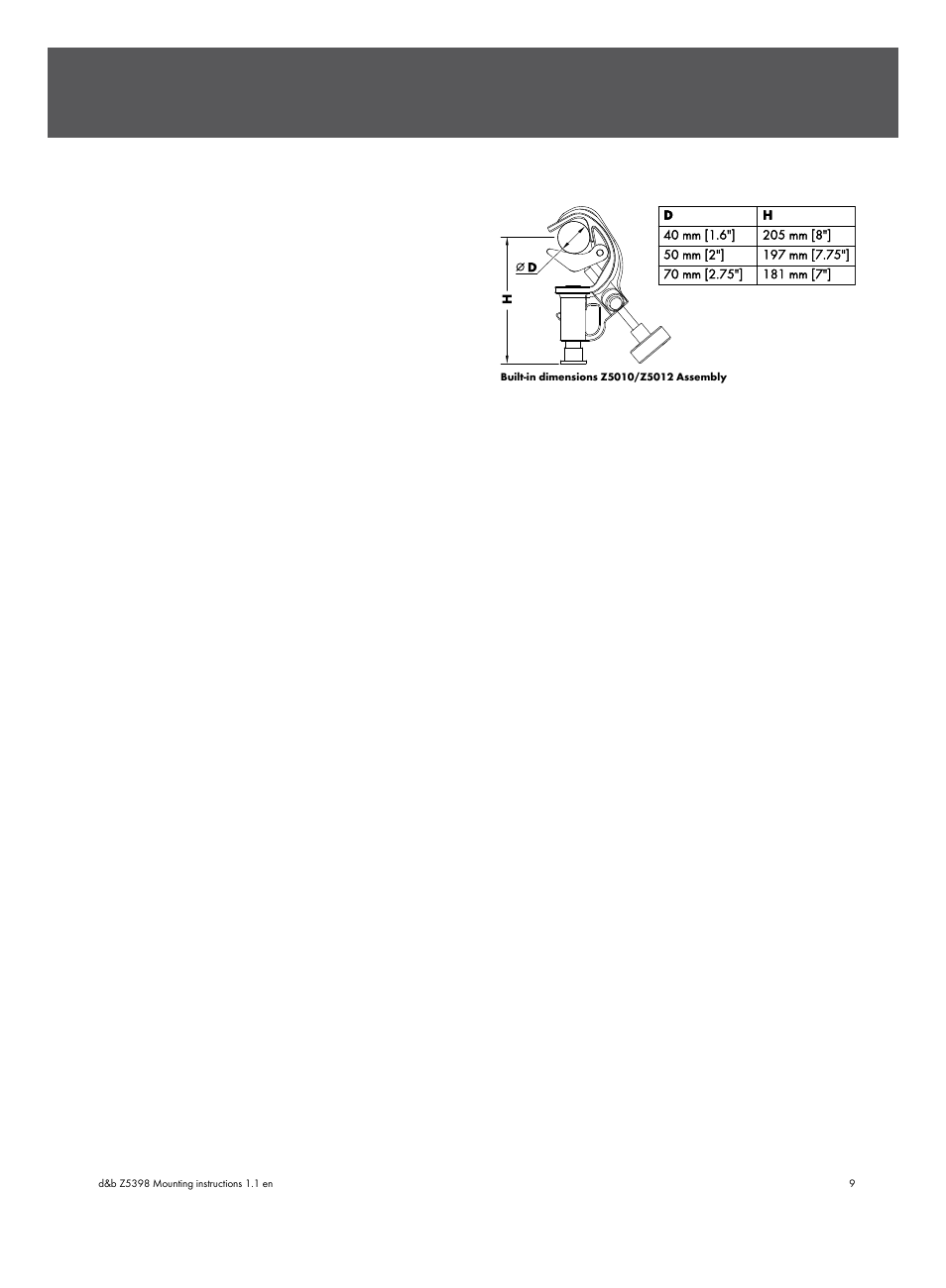 d&b Z5398 YP Horizontal bracket User Manual | Page 9 / 12