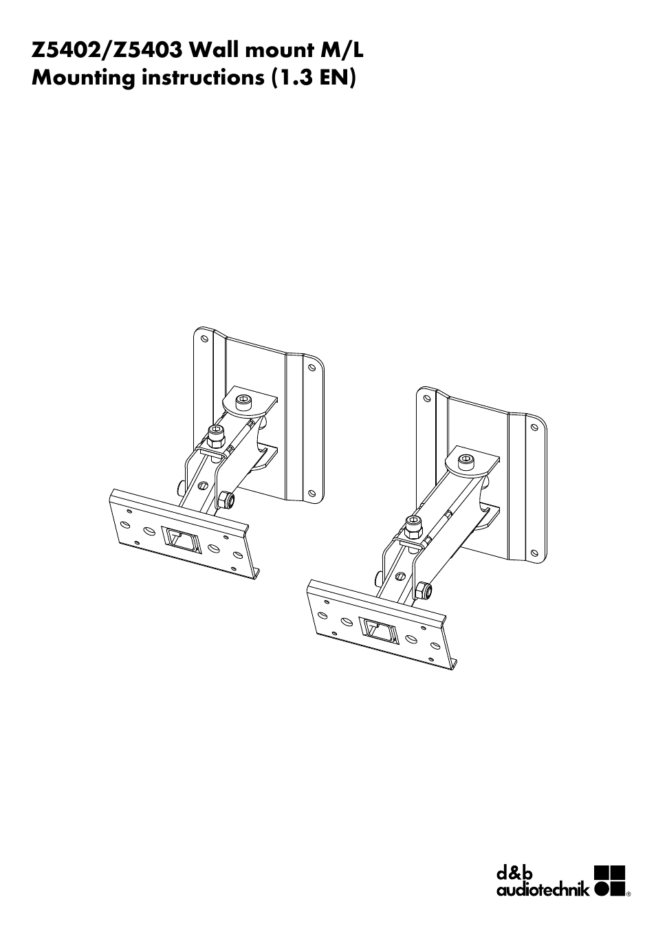 d&b Z5402 Wall mount User Manual | 17 pages