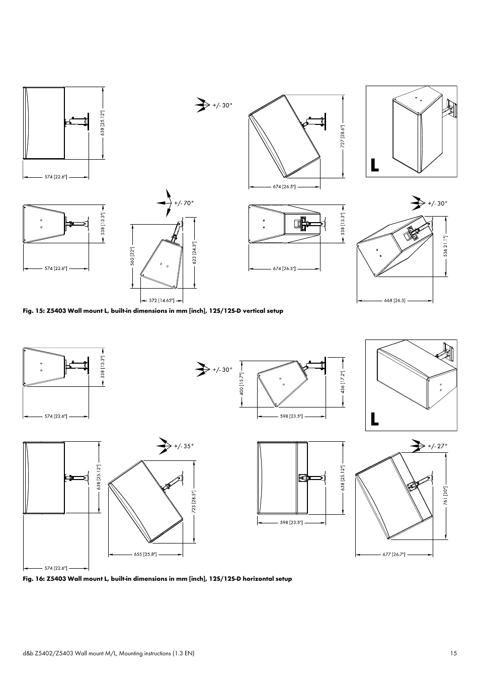 d&b Z5402 Wall mount User Manual | Page 15 / 17