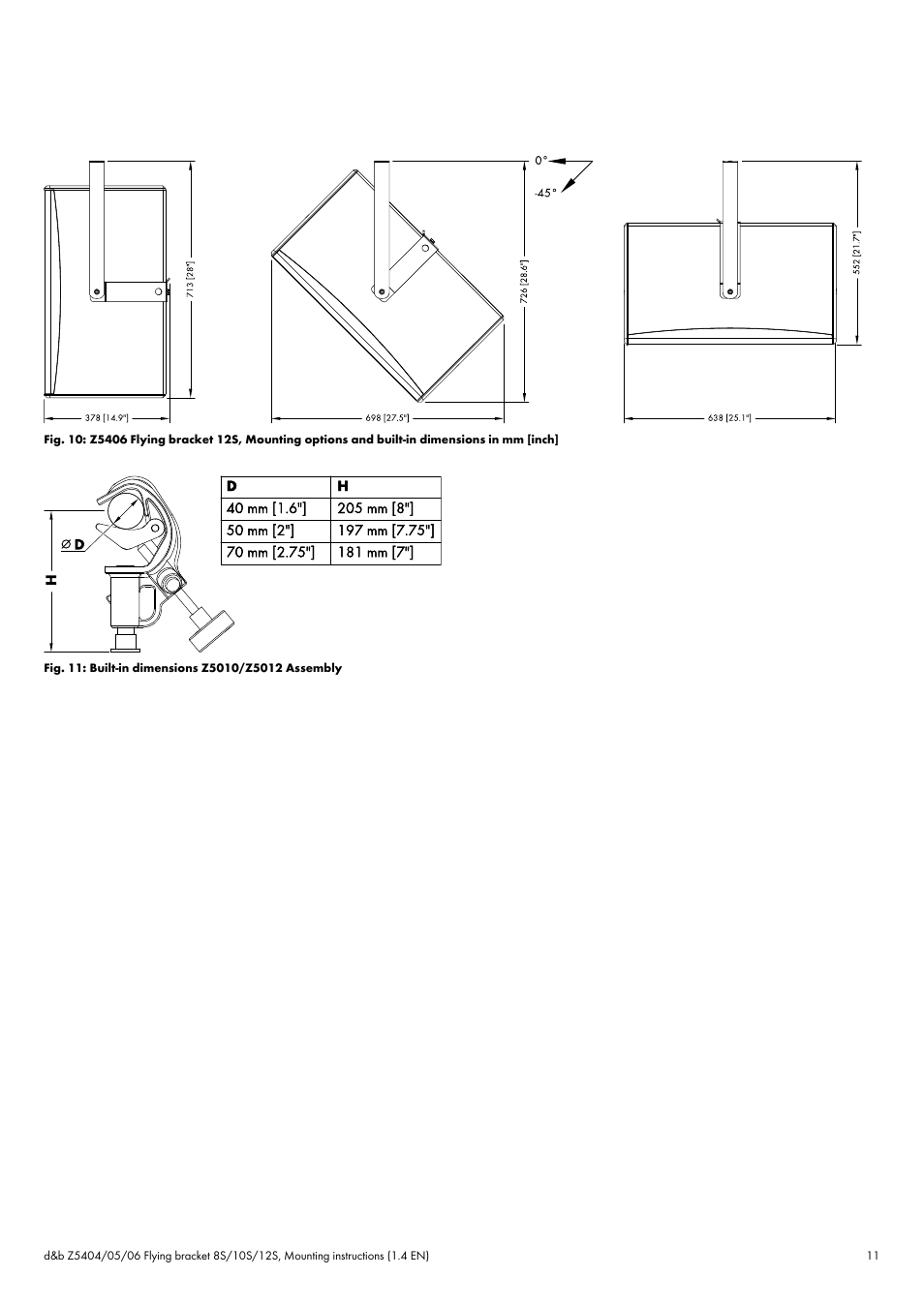 d&b Z5404 Flying bracket User Manual | Page 11 / 13