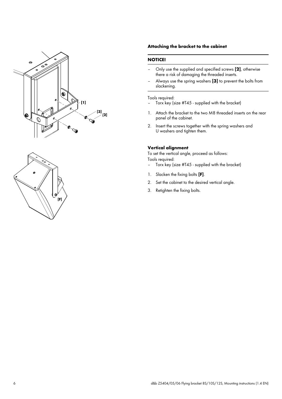 d&b Z5404 Flying bracket User Manual | Page 6 / 13