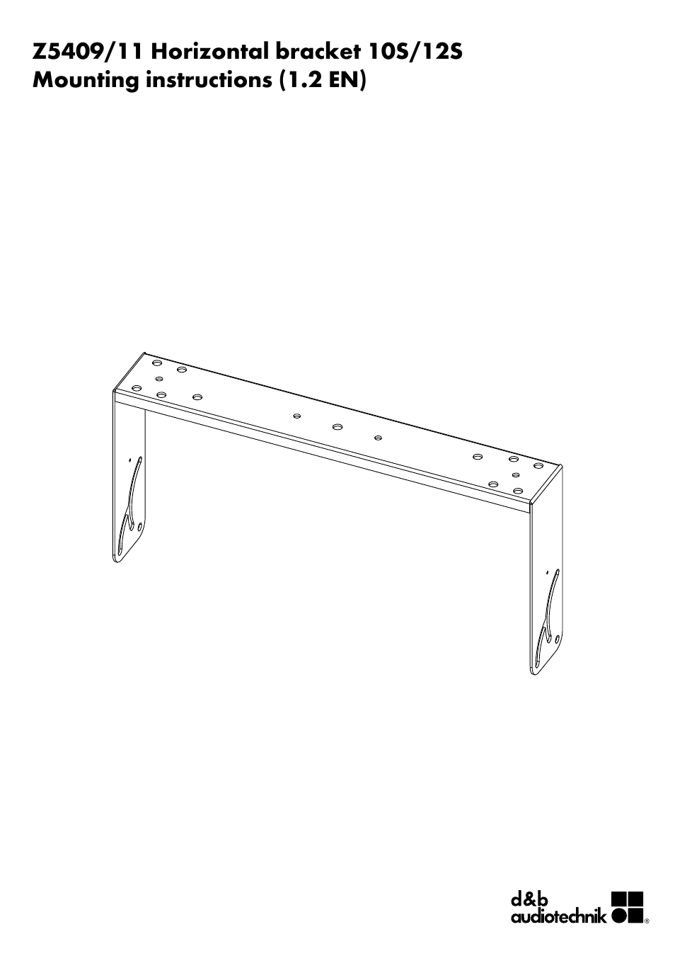 d&b Z5409 Horizontal bracket 10S 12S User Manual | 13 pages