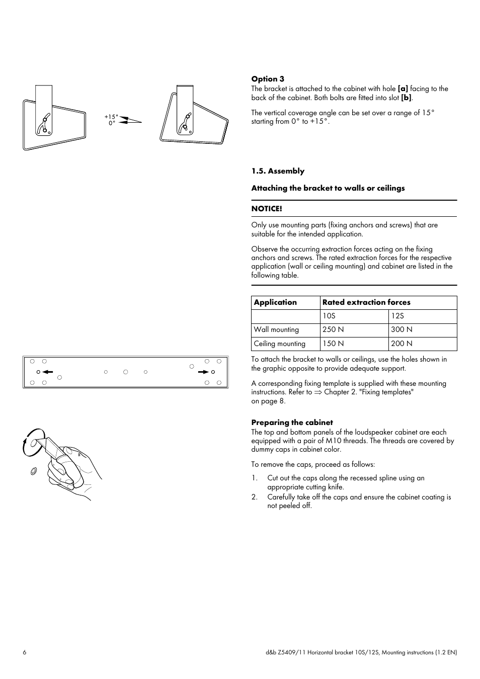 Assembly | d&b Z5409 Horizontal bracket 10S 12S User Manual | Page 6 / 13