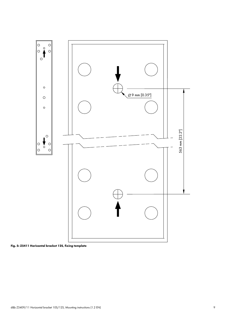 d&b Z5409 Horizontal bracket 10S 12S User Manual | Page 9 / 13