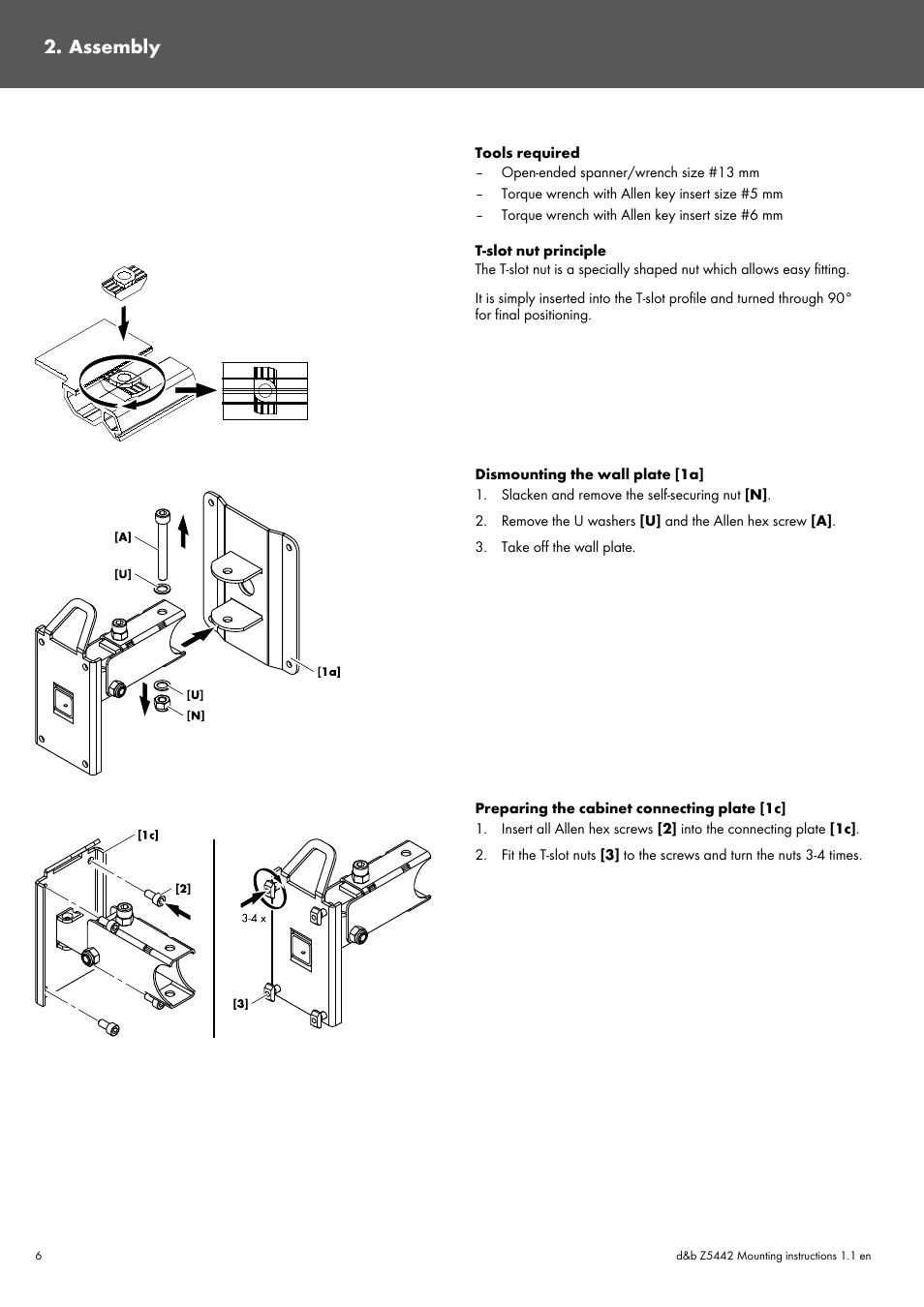 Assembly | d&b Z5442 User Manual | Page 6 / 11